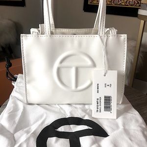 Small White Telfar Shopping Bag